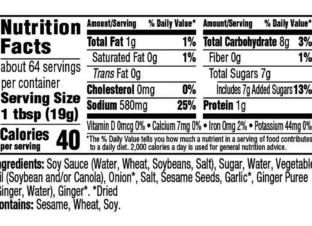 Halal Meats Sydney Quality Halal Meat Products Delivered Sydney Wide Soy Vay Veri Veri Teriyaki® Marinade Sauce Ingredients 1.png